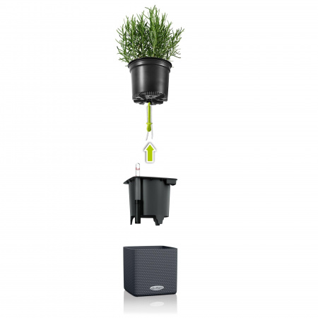 Кашпо Lechuza​ Green Wall Color Белый
