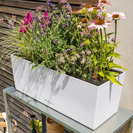 Кашпо Lechuza Balconera Stone 50 Графитовый Черный