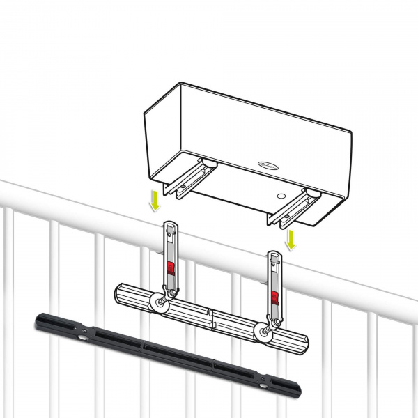 Удлинитель креплений для балконного кашпо Lechuza Balconera Белый