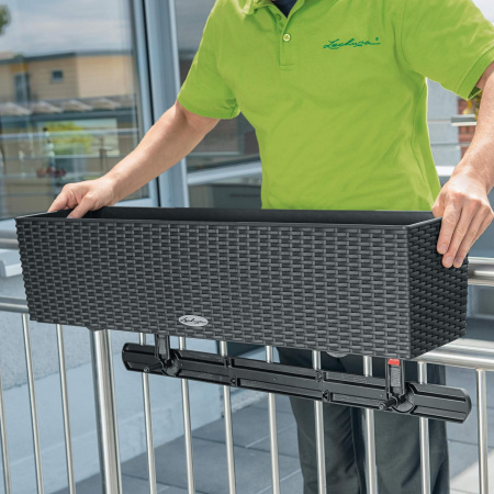Удлинитель креплений для балконного кашпо Lechuza Balconera Черный