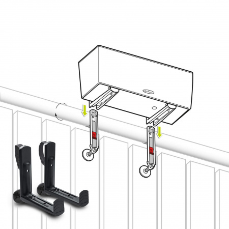 Крепление для балконного кашпо Lechuza Balconera Черный